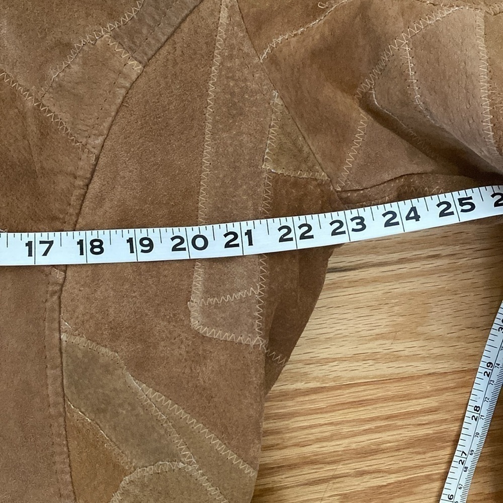 Leather Works Patchwork Leather Jacket Womens 3XL… - image 12